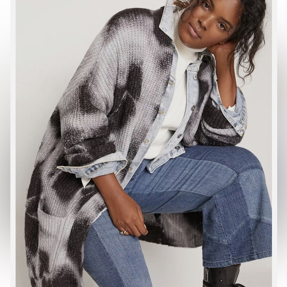 Anthropologie Avalon Tie-Dye Cardigan Sweater - Picture 5 of 11